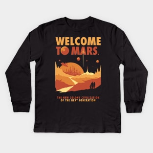 Welcome to Mars Kids Long Sleeve T-Shirt